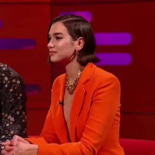 🖇 1054c418 Dua Lipa orang, selebriti, wanita, penyanyi, Dua Lipa, potret telegram sticker