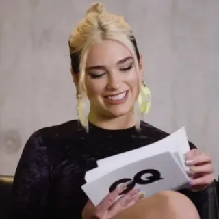 Dua Lipa; @Cielvot telegram stickers