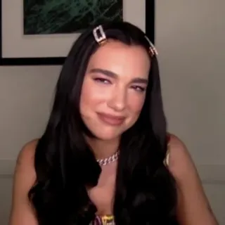 🖇 91d0e639 Dua Lipa selebriti, penyanyi, musisi, bintang pop, Dua Lipa telegram sticker