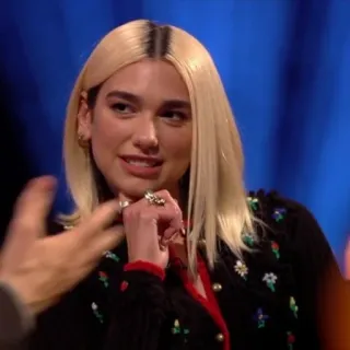 📌 93a5e2e7 Dua Lipa penyanyi, selebriti, bintang pop, Dua Lipa, pirang telegram sticker