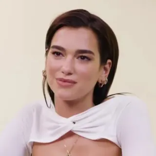 📌 fde83d98 Dua Lipa penyanyi, selebriti, musisi, bintang pop, wanita telegram sticker