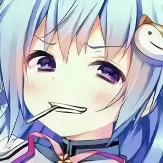 😏 8d784f34 애니메이션, 소녀, 캐릭터, 귀여운, 만화, 디지털 아트 telegram sticker