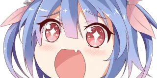 🍒 a8ed55e3 애니메이션, 만화, 카와이, 치비, 귀여운, 만화, 소녀 telegram sticker