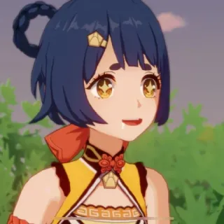 🌟 0524bb8b Xiangling Genshin Impact 香菱, 原神, 动漫, 角色, 游戏 telegram sticker