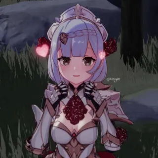 😍 1a72efdd Noelle Genshin Impact 动漫, 游戏, 原神, 诺艾尔, 角色, 可爱 telegram sticker