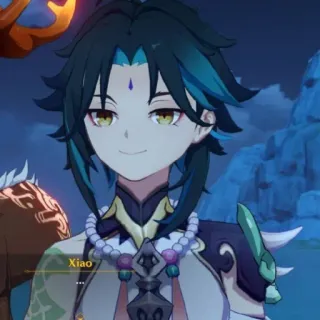 🙂 420fb8ca Xiao 动漫, 游戏, 角色, 原神 telegram sticker