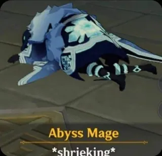 💀 672fd107 Abyss Mage Genshin Impact Abyss Mage *shrieking* 法师, 怪物, 电子游戏, 尖叫, 幻想 telegram sticker