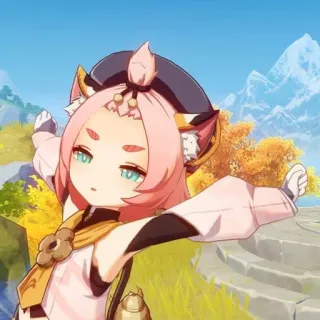 😴 8d230341 Diona Genshin Impact 动漫, 电子游戏, 迪奥娜, 原神, 猫, 可爱 telegram sticker