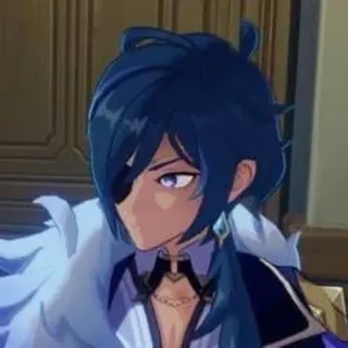 😒 a9e8f426 Kaeya Genshin Impact 凯亚, 原神, 动漫, 游戏, 角色, 蓝发 telegram sticker