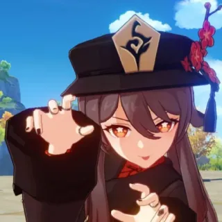 😈 c353b3cf Hu Tao Genshin Impact 胡桃, 原神, 动漫, 游戏角色, 角色 telegram sticker