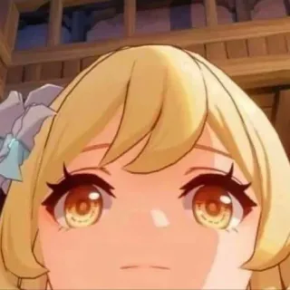 😺 cb1277ee Lumine Genshin Impact 动漫, 游戏, 角色, 荧, 原神 telegram sticker