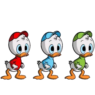 🏃 5088afd6 Huey, Dewey, and Louie Duck 만화, 디즈니, 오리, 휴이, 듀이, 루이 telegram sticker