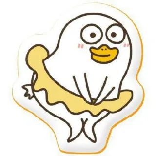 🐣 ee4d5534 vịt, hoạt hình, vui nhộn, dễ thương, nhân vật telegram sticker