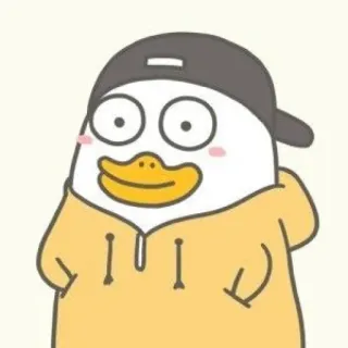 💨 9dfe5992 Hoạt hình, Vịt, Dễ thương, Kawaii, Động vật telegram sticker