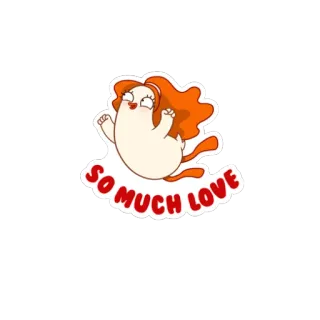 ❤ d7841354 SO MUCH LOVE 漫画, 愛, かわいい, 大好き, 猫, 動物, 幸せ telegram sticker