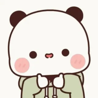👍 21de82dc panda, mignon, dessin animé, animal, ours, kawaii whatsapp sticker