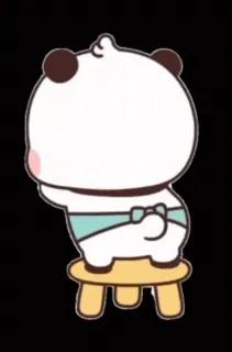 😂 e6352670 panda, ours, dessin animé, mignon whatsapp sticker