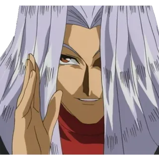 😏 cec6f734 Marik Ishtar Yu-Gi-Oh! มาริค อิชทาร์, ยูกิโอ, อนิเมะ, ตัวละคร telegram sticker