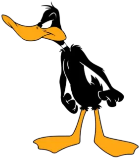 🤨 0fa8fea8 Daffy Duck Looney Tunes Kreskówka, Kaczor Daffy, Looney Tunes, Kaczka telegram sticker
