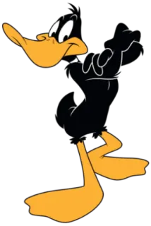 😁 2e83d5a5 Daffy Duck Kreskówka, Looney Tunes, Kaczor Daffy, Postać, Kaczka telegram sticker