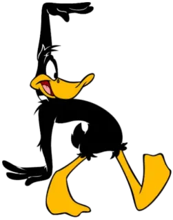 🤩 d46cd2a8 Daffy Duck Kreskówka, Kaczor Daffy, Looney Tunes, Warner Bros telegram sticker