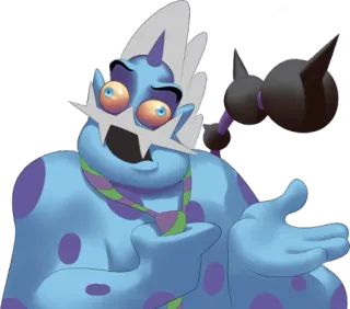 😆 2015b218 Cartoon, Personage, Monster, Fantasy, Wezen, Grappig telegram sticker