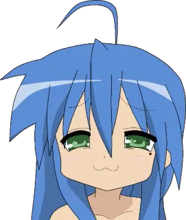 😏 2cb7d092 Konata Izumi Lucky Star Anime, Manga, Konata, Lucky Star, Schattig, Personage telegram sticker
