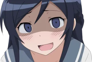 😈 5a70b657 anime, cartoon, meisje, manga, glimlachend telegram sticker