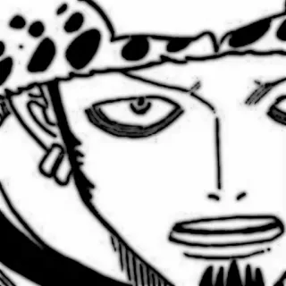 🗯 13e51a12 Trafalgar Law One Piece Trafalgar Law, One Piece, Anime, Mangá, Pirata, Cirurgião da Morte whatsapp sticker