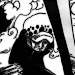 🗯 5e7cd095 Trafalgar Law One Piece Anime, Mangá, One Piece, Trafalgar Law, Pirata, Personagem whatsapp sticker