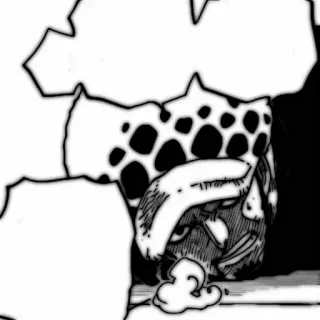 🗯 68362400 Trafalgar Law One Piece Anime, One Piece, Trafalgar Law, Personagem, Mangá whatsapp sticker