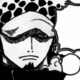 🗯 6d3bcac4 Trafalgar Law One Piece Anime, Mangá, Personagem, Trafalgar Law, One Piece whatsapp sticker