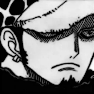 🗯 a084f3d3 Trafalgar Law One Piece Anime, Mangá, One Piece, Trafalgar Law, Pirata, Personagem, Adesivo whatsapp sticker