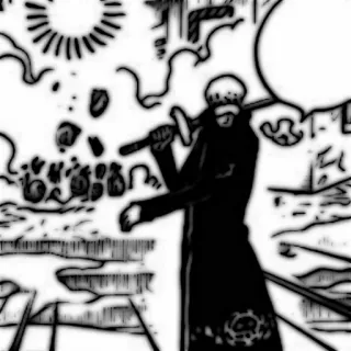 🗯 c455c80b Trafalgar Law One Piece Anime, Mangá, One Piece, Trafalgar Law, Espada, Desenho animado whatsapp sticker