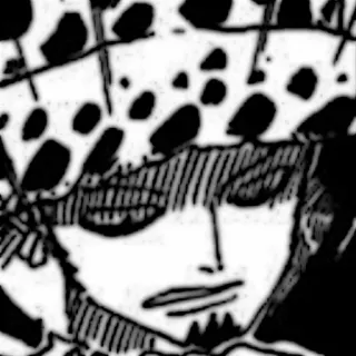 🗯 c5f89123 Trafalgar Law One Piece trafalgar law, one piece, anime, mangá, personagem, pirata whatsapp sticker