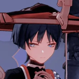 😒 093d0755 Scaramouche Genshin Impact Anime, Gra wideo, Scaramouche, Genshin Impact, Postać telegram sticker