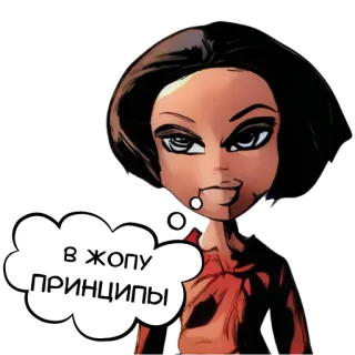 😎 8376d1b4 В ЖОПУ ПРИНЦИПЫ attitude, expression, character telegram sticker