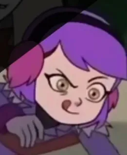 🌟 01ee6f1e Amity Blight The Owl House cartone animato, animazione, Amity Blight, The Owl House, strega, capelli viola, carino telegram sticker