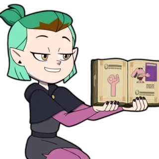 😄 3fcae664 Amity Blight The Owl House Amity Blight, The Owl House, Cartone animato, Personaggio, Gesto della mano, Serie animata telegram sticker