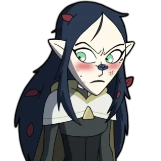 😤 418a6e3b Willow Park The Owl House Willow Park, The Owl House - Aspirante strega, cartoni animati, fantasy, magia, personaggio telegram sticker