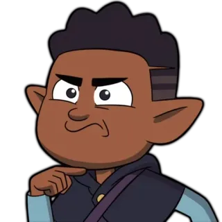 🤬 486a7ba0 Gus Porter The Owl House cartone animato, personaggio, Gus Porter, The Owl House - Aspirante strega, animato, fantasy, magia telegram sticker