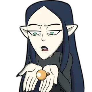 😕 4acc1ead Lilith Clawthorne The Owl House cartone animato, animato, strega, magia, personaggio, Lilith Clawthorne, The Owl House - Aspirante strega, Disney telegram sticker