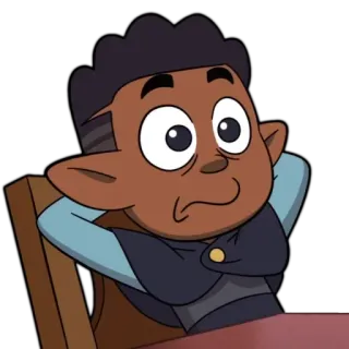 😰 58beae9a Gus Porter The Owl House Gus Porter, The Owl House, Disney, Personaggio animato telegram sticker