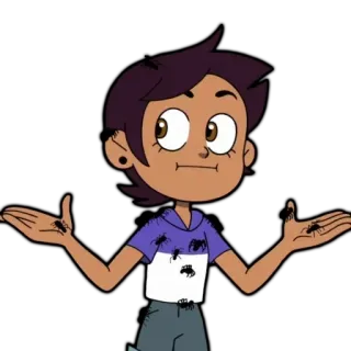 😐 5c87b336 Luz Noceda The Owl House Cartone animato, Anime, Animato, Personaggio, Luz Noceda, The Owl House telegram sticker