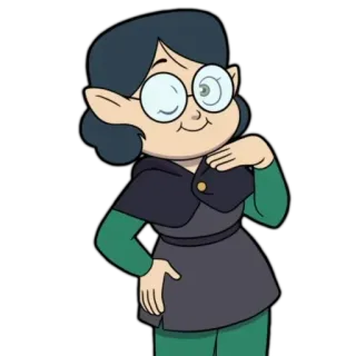 😉 71606e32 Willow Park The Owl House cartone animato, animato, Willow Park, The Owl House, personaggio telegram sticker