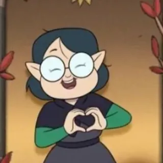 ❤️ 831f68e8 Willow Park The Owl House cartone animato, animato, personaggio, cuore, carino, ragazza telegram sticker