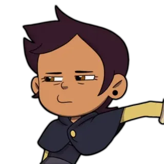 😑 a212d9e1 Luz Noceda The Owl House cartone animato, animato, personaggio, Luz Noceda, The Owl House, strega telegram sticker