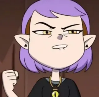 🌟 ba113eca Amity Blight The Owl House Cartone animato, Disney, Amity Blight, The Owl House, Personaggio, Animazione, Arrabbiato telegram sticker