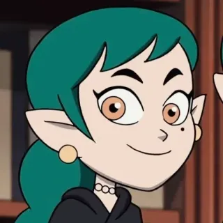 🙂 db8b9167 Willow Park The Owl House animato, cartoni animati, strega, elfo, televisione, fantasy telegram sticker