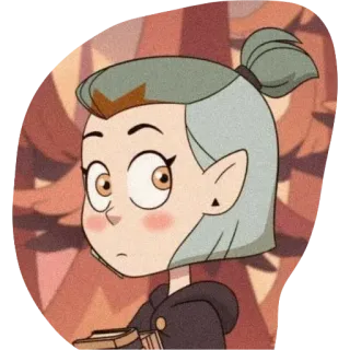 😳 ea2ba8cd Amity Blight The Owl House Amity Blight, The Owl House, cartone animato, strega, personaggio telegram sticker